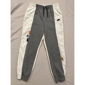 Nike Icon Clash Women Joggers Track Pants Heather Gray Color Block Mesh Women M